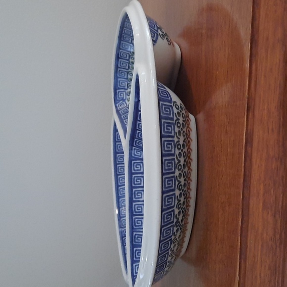 Polish Pottery Divided Server - Picture 3 of 5